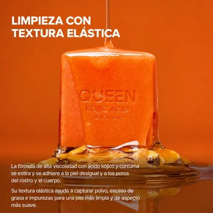 QUEEN Jabón Sérum de Ácido Kójico y Cúrcuma