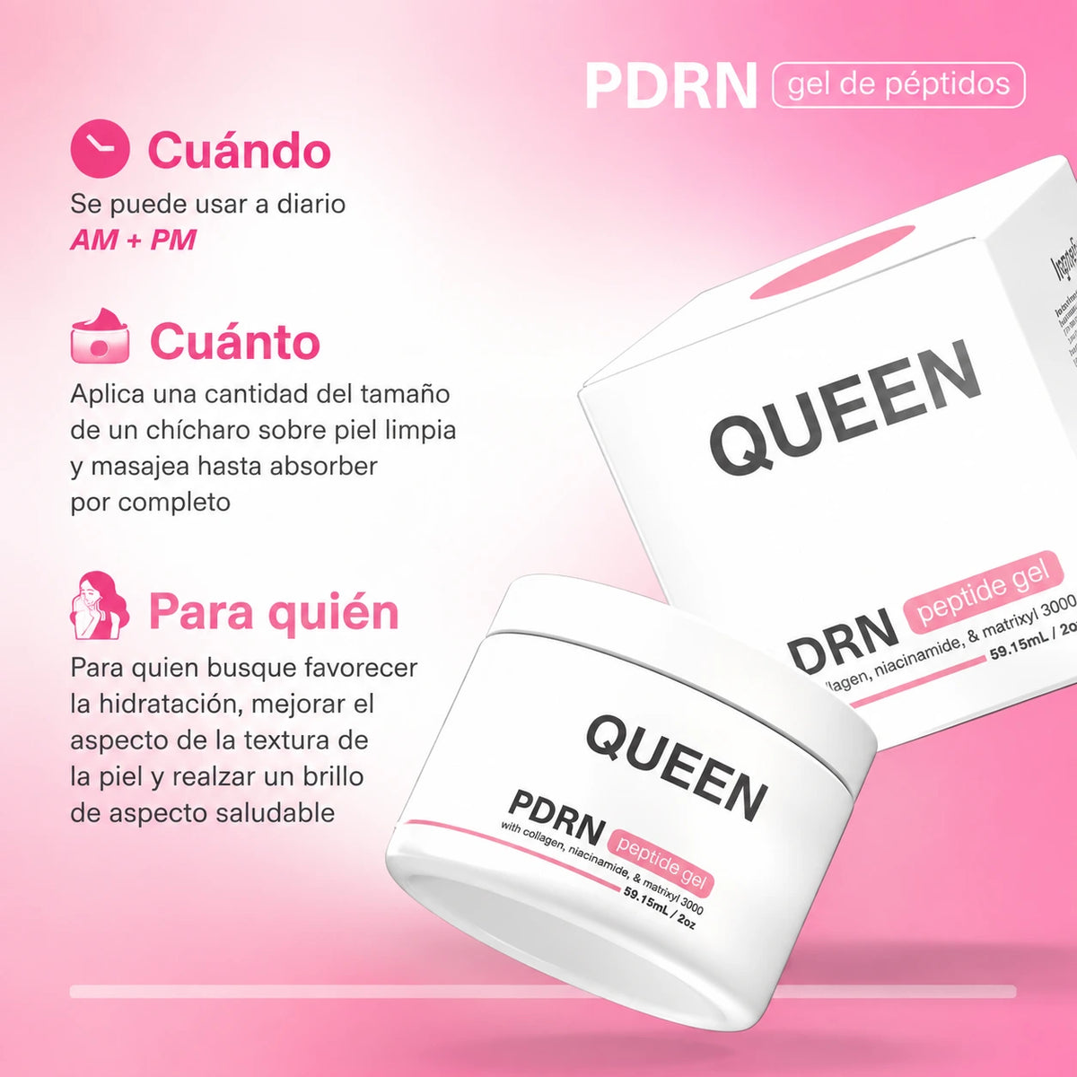 QUEEN Gel de Péptidos PDRN