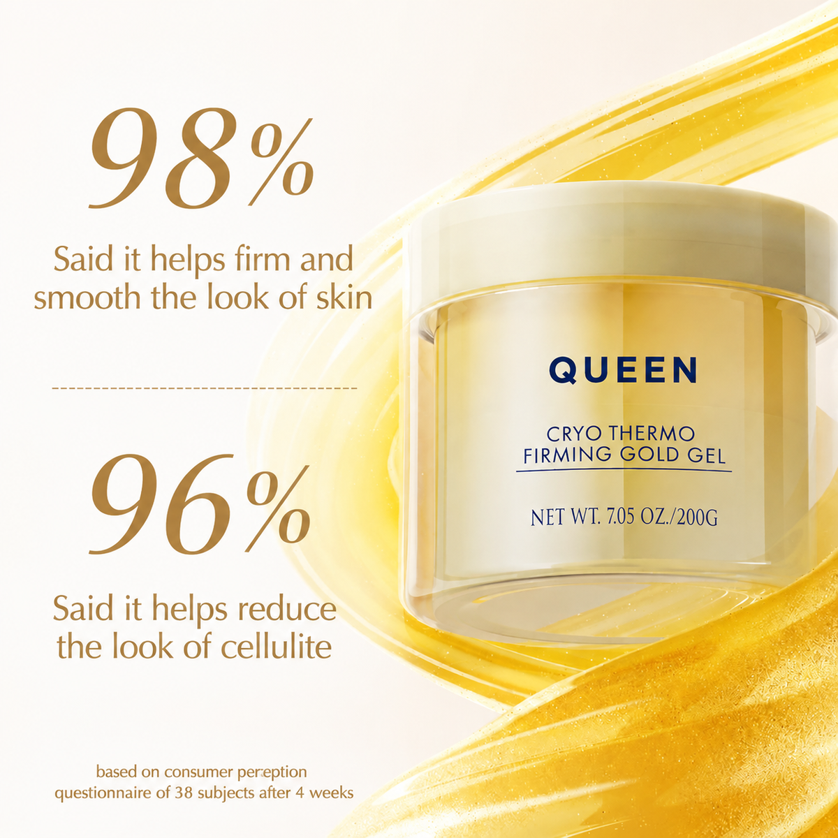 QUEEN Gel Dorado Reafirmante Cryo Thermo