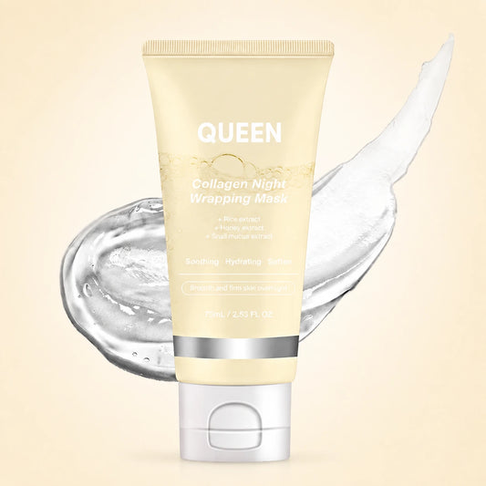 Queen Mascarilla Coreana de Colágeno Piel de Cristal