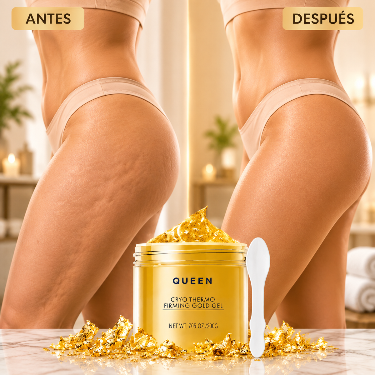 QUEEN Gel Dorado Reafirmante Cryo Thermo